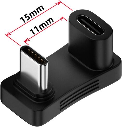 CY Adapter 10Gbps USB3.0 Type C Male to Dual Type-A OTG & Type-C Female Power Data Splitter Adapter Angled Compatible with Steam Deck Laptop in Kuwait
