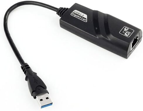 محول شبكة USB 3.0 جيجابت إيثرنت LAN RJ45 10/100/1000Mbps لأجهزة الكمبيوتر التي تعمل بنظام Windows PC Mac in Saudi Arabia
