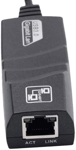 محول شبكة USB 3.0 جيجابت إيثرنت LAN RJ45 10/100/1000Mbps لأجهزة الكمبيوتر التي تعمل بنظام Windows PC Mac in Saudi Arabia
