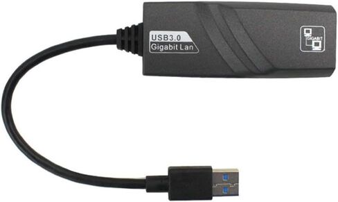 محول شبكة USB 3.0 جيجابت إيثرنت LAN RJ45 10/100/1000Mbps لأجهزة الكمبيوتر التي تعمل بنظام Windows PC Mac in Saudi Arabia