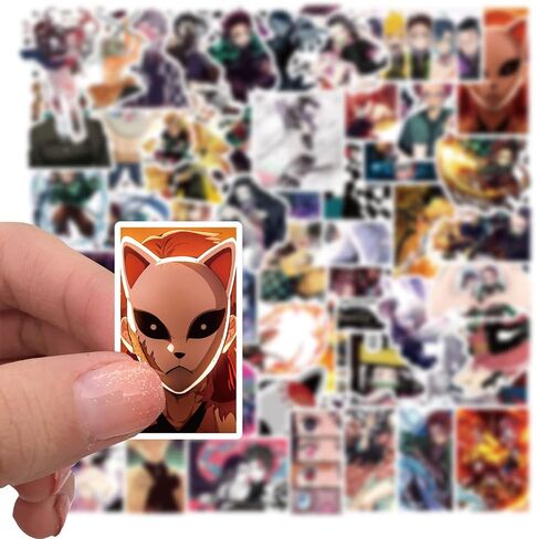 200 قطعة من ملصقات الرسوم المتحركة الشيطانية، ملصقات من الفينيل مقاومة للماء لأجهزة الكمبيوتر المحمول وزجاجة المياه والهاتف والجيتار in Kuwait