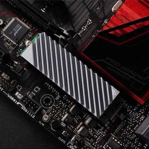 مبرد غرفة التبريد M.2، مشتت حرارة NVMe M.2 2280 SSD مزدوج الجوانب مع وسادة حرارية من السيليكون للكمبيوتر الشخصي/PS5 (أحمر) in Kuwait
