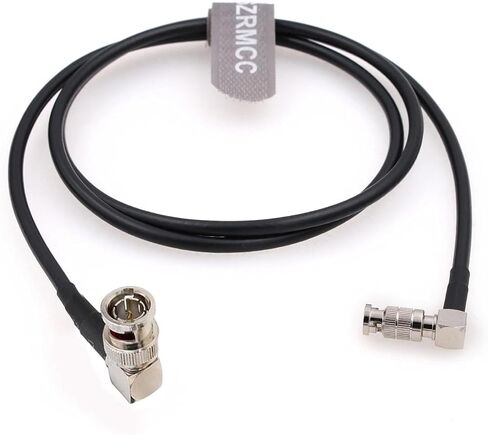 كابل SZRMCC 12G SDI BNC UHD 4K Micro BNC إلى معيار BNC ذكر الزاوية اليمنى 75 أوم كابل فيديو محوري عالي الكثافة لشاشة Blackmagic Video Assist 5 بوصة (30 سم) in Kuwait