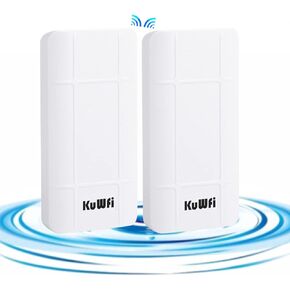 Ultra-Fast KuWFi 5.8G 900Mbps Outdoor Wireless Bridge, High Speed Gigabit Outdoor Point-to-Point Networking Solution with 24V PoE Waterproof Outdoor Wireless Access Point for IP Cameras in Kuwait