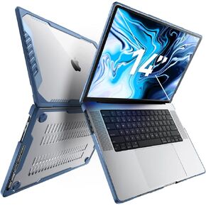 SUPCASE for MacBook Pro 14 Inch Case 2024-2021 (Unicorn Beetle), M4/M3/M2/M1 Pro/Max A3185 A3401 A3112 A2918 A2992 A2779 A2442 Heavy Duty Rugged Hard Shell Protective Cover for MacBook Pro 14", Black