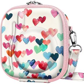 Fintie Protective Case for Fujifilm Instax Mini 12/11/Mini 99/ Mini 8/ Mini 7s/ Mini 90/ Mini 70 Instant Camera - Shockproof Hard Shell Carrying Case with Removable Adjustable Strap (Lilac Marble) in Kuwait