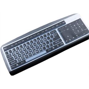 Silicone Keyboard Cover Skin Protector for Standard Size Computer/Desktop/PC with 104/107 Keys Keyboard, Universal Standard Keyboard Cover Skin - (Blue)