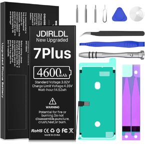 4600mAh Battery for iPhone 7 Plus (New Version 2023) Ultra-high Capacity Replacement 0 Cycle Battery Compatible Models A1784/A1785/A1661 and a Complete Professional Repair Tool kit in Kuwait