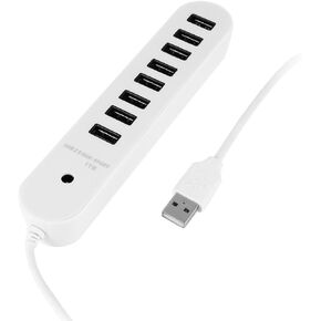 uxcell USB 2.0 Hub, 8-Port USB Hub USB Splitter Adapter 53cm Cable USB Expander for Laptop, PC, Printer, Camera, Keyborad, Mouse in Kuwait