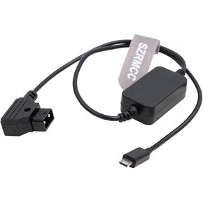 SZRMCC Nucleus Nano Follow Focus Motor or Handwheel Straight Micro USB 5V Regulated to D-Tap Power Cable for Tilta