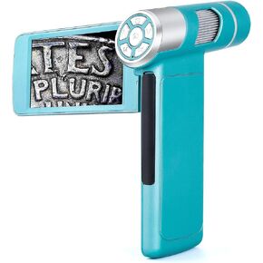 اندوستار مجهر رقمي AD203 بمنفذ USB 80-200X مع جيب بطاقة SD سعة 32GB للاطفال والكبار، ادوات مراقبة خارجية (ازرق) in Kuwait