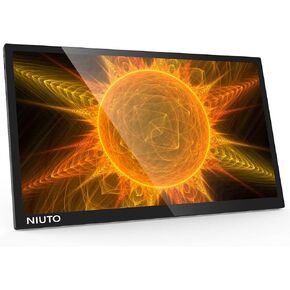 شاشة NIUTO المحمولة لأجهزة الكمبيوتر المحمول HDMI USB C، شاشة ممتدة في الهواء الطلق أو شاشة كمبيوتر محمول صغيرة للسفر FHD 1080P IPS شاشة 178 درجة عرض كامل، لجهاز MacBook/Android Xbox Switch PS5 شاشة 13 بوصة in Kuwait