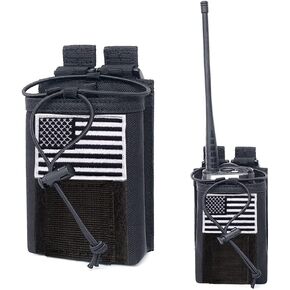 حامل راديو تكتيكي، حقيبة راديو مولي، حقيبة حافظة لأجهزة الراديو شديدة التحمل، لتخزين أجهزة الاتصال اللاسلكية بطريقتين قابل للتعديل in Kuwait