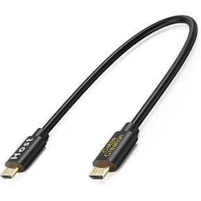 CableCreation Micro USB to Micro USB OTG Cable Male to Male, Double End Micro USB B Cable Works for DJI Spark and Mavic, PS4, Owlet, Android Phone and Tablet, DAC and More,8 inch 20CM in Saudi Arabia