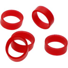 ONLYKXY 100 Pieces Silicone Cable Ties, Data Lines Silicone Cord Ties, Reusable Rubber Rings, Power Cable Tie Straps, Elasticity Coil Ring, Rubber bands (Black) in Saudi Arabia