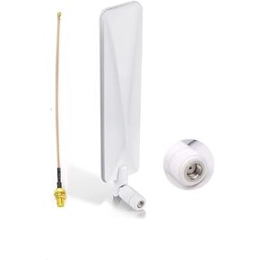 4G 5G LTE Antenna 9dBi SMA Male Cellular White SMA Antenna for Wireless CPE Router Hotspot Cellular Gateway Industrial IoT Router Trail Game Camera Outdoor Security Camera with SMA IPEX Cable in Kuwait