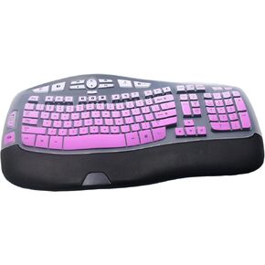 Silicone Keyboard Skin Cover Compatible for Logitech K350 MK550 MK570 Wireless Wave Keyboard, Logitech K350 MK550 MK570 Keyboard Skin (Rose Gold) in Kuwait