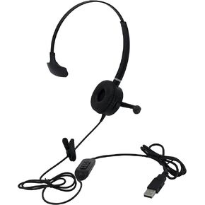 Spracht HS-WD-USB-2 سماعة رأس USB مزدوجة الأذن للهواتف الذكية للكمبيوتر الشخصي/Mac، أسود in Kuwait