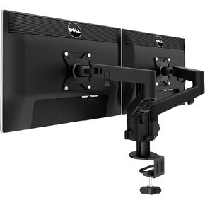 ذراع شاشة مزدوج من BEWISER، حامل شاشة قابل للتعديل لشاشة مقاس 13-32 بوصة، ارتفاع قابل للتعديل، سعة وزن تصل إلى 22 رطلاً in Kuwait