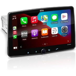 BOSS Audio Systems Elite BE10ACP Car Stereo - Detachable 10.1" Touch Screen Car Stereo Apple CarPlay & Android Auto Head Unit, Single DIN with Double DIN Brackets, Bluetooth, No CD/DVD Player in Saudi Arabia