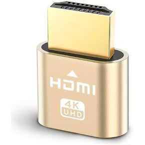 MOBKAJUI HDMI 4K Dummy Plug, Virtual Monitor Display Emulator, Headless Display Adapter Support 4kx2k 2160P 1080p for Computer Desktop, Compatible with Windows, Mac OS, Linux in Kuwait