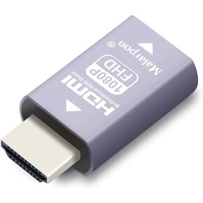 Hdmi Edid Emulator Passthrough 3rd Generrtion Aluminum fit Headlesskeep The EDID of The Monitor Active Switches and Extenders 1920x1080@59Hz 2P in Kuwait