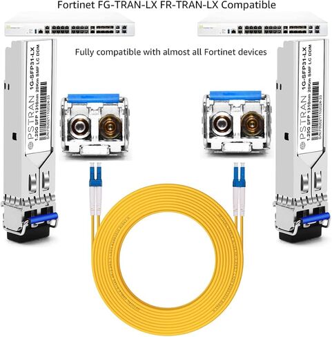 وحدة ارسال واستقبال 1.25G SFP LX لفورتينت FN-TRAN-LX FG-TRAN-LX FR-TRAN-LX 1000Base-LX/LH احادي الوضع ميني GBIC 1310nm SMF 10 كم/20 كم LC DOM in Kuwait