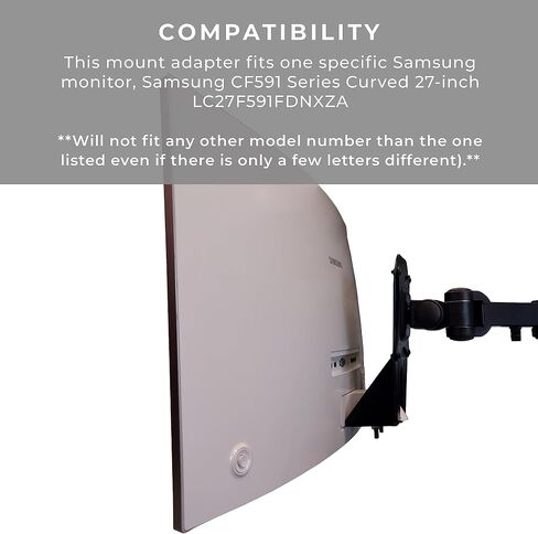 دعامة محول حامل VESA من HumanCentric متوافقة مع سلسلة Samsung CF591 المنحنية مقاس 27 بوصة LC27F591FDNXZA in Saudi Arabia
