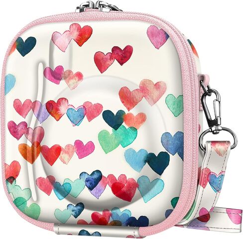 Fintie Protective Case for Fujifilm Instax Mini 12/11/Mini 99/ Mini 8/ Mini 7s/ Mini 90/ Mini 70 Instant Camera - Shockproof Hard Shell Carrying Case with Removable Adjustable Strap (Lilac Marble) in Kuwait