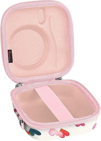Fintie Protective Case for Fujifilm Instax Mini 12/11/Mini 99/ Mini 8/ Mini 7s/ Mini 90/ Mini 70 Instant Camera - Shockproof Hard Shell Carrying Case with Removable Adjustable Strap (Lilac Marble) in Kuwait