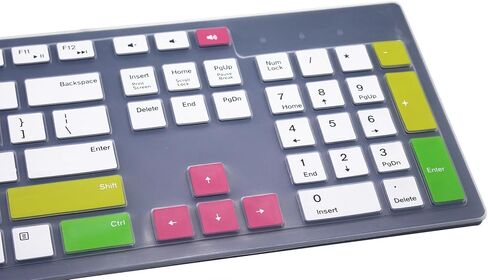 Keyboard Cover Compatible for Dell KM636 KB216 Keyboard, Dell Optiplex 5250 3050 3240 5460 7450 7050, Dell Inspiron AIO 3475 3670 3477, Dell Inspiron 27 7000 7700 7790 All-in-One Keyboard - Pink in Kuwait