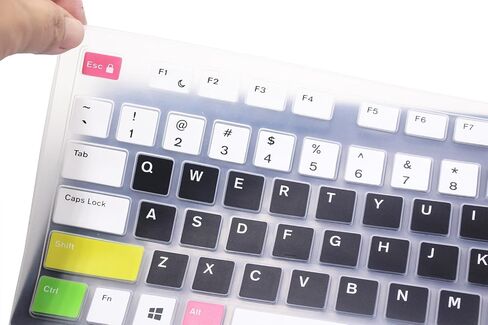 Keyboard Cover Compatible for Dell KM636 KB216 Keyboard, Dell Optiplex 5250 3050 3240 5460 7450 7050, Dell Inspiron AIO 3475 3670 3477, Dell Inspiron 27 7000 7700 7790 All-in-One Keyboard - Pink in Kuwait