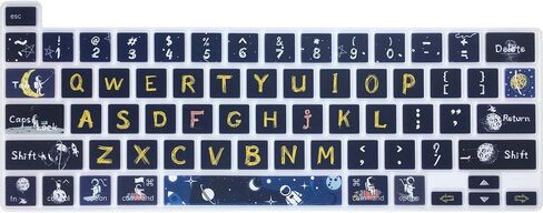 WSLUCKO Silicone Keyboard Cover Skin for 2020-2022 MacBook Pro 13"(Model:A2338/A2289/A2251) M2 M1 & 2019 2020 MacBook Pro 16 inch(Model: A2141) with Touch ID Keyboard Cover Protective Skin, Rose in Kuwait
