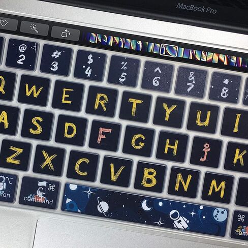 WSLUCKO Silicone Keyboard Cover Skin for 2020-2022 MacBook Pro 13"(Model:A2338/A2289/A2251) M2 M1 & 2019 2020 MacBook Pro 16 inch(Model: A2141) with Touch ID Keyboard Cover Protective Skin, Rose in Kuwait
