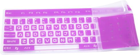 Silicone Keyboard Cover Skin Protector for Standard Size Computer/Desktop/PC with 104/107 Keys Keyboard, Universal Standard Keyboard Cover Skin - Mint in Saudi Arabia