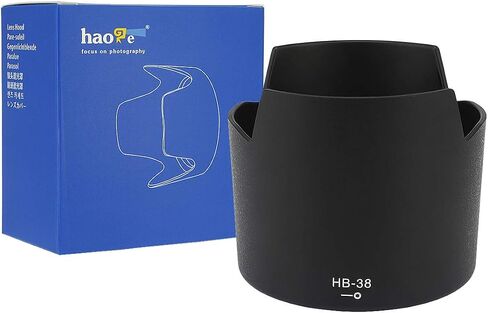 Haoge Bayonet Lens Hood for Nikon Nikkor AF-S 105mm f/2.8G IF ED VR Replaces Nikon HB-38 in Saudi Arabia