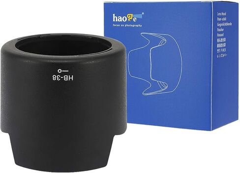 Haoge Bayonet Lens Hood for Nikon Nikkor AF-S 105mm f/2.8G IF ED VR Replaces Nikon HB-38 in Saudi Arabia