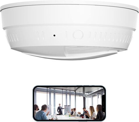 كاميرا LIZVIE WiFi الذكية في حافظة دخان الحائط - مع سلك تمديد 3M، كاميرا أمان لاسلكية 1080P مع تطبيق مجاني، كشف الحركة والرؤية الليلية in Saudi Arabia