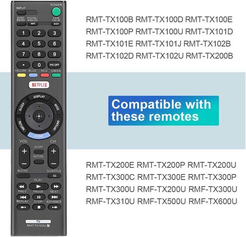 Gvirtue RMT-TX102U Universal Replacement Remote Control for Sony Bravia HDTV LCD LED UHD Smart TV in Saudi Arabia