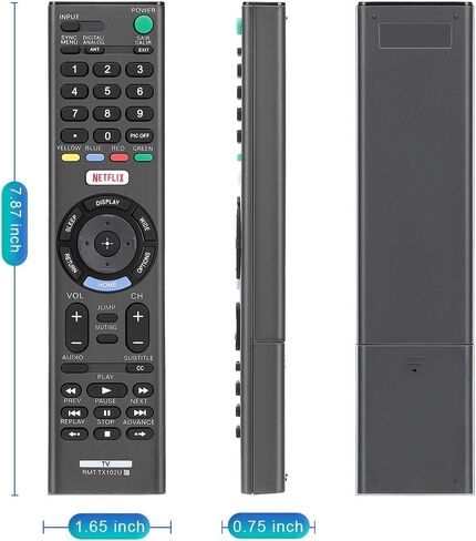 Gvirtue RMT-TX102U Universal Replacement Remote Control for Sony Bravia HDTV LCD LED UHD Smart TV in Saudi Arabia