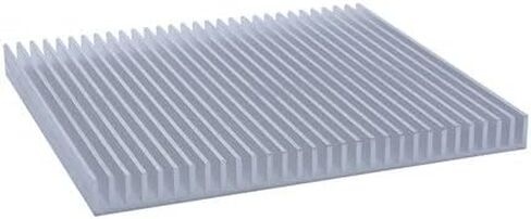 Easycargo 220mm Heatsink 220mm x 220mm x 18mm, Silver Tone Aluminum Cooler Heat Sink for Cooling LED Power Amplifier Water Cooling Modules (220mmx220mmx18mm) in Saudi Arabia