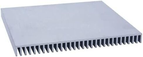 Easycargo 220mm Heatsink 220mm x 220mm x 18mm, Silver Tone Aluminum Cooler Heat Sink for Cooling LED Power Amplifier Water Cooling Modules (220mmx220mmx18mm) in Saudi Arabia