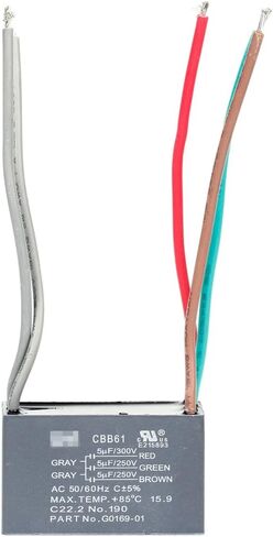 GAOHOU 5 سلك مروحة سقف مكثف CBB61 5 + 5 + 5 فائق التوهج 250 فولت - 300 فولت تيار متردد 50/60 هرتز مرحل الطاقة in Kuwait