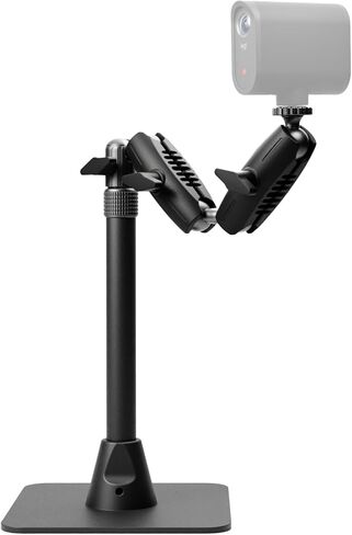 حامل طاولة Mevo من Logitech for Creators، حامل متعدد الاستخدامات وثابت لكاميرات Mevo على الطاولة أو المكتب - أسود in Kuwait