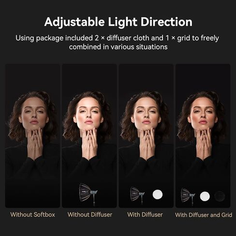SMALLRIG Parabolic Softbox LA-D65 65cm Quick Release, Compatible with SmallRig RC 120D/RC 120B/RC 220D/RC220B and Other Bowens Mount Light in Saudi Arabia