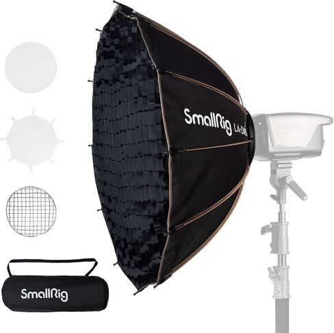 SMALLRIG Parabolic Softbox LA-D65 65cm Quick Release, Compatible with SmallRig RC 120D/RC 120B/RC 220D/RC220B and Other Bowens Mount Light in Saudi Arabia