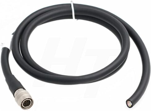 Hirose 12 Pin Male HR10A-10P-12P to Open End Flying Cable Bare Wire for Sony Hitachi Camera Remote Control, B4 ENG Lens Extension, Amira and Alexa Mini PL Lens Mount Steel (1 m) in Saudi Arabia