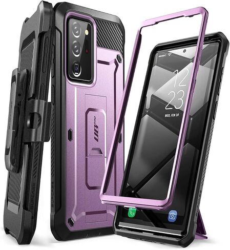 SUPCASE Unicorn Beetle Pro Series Case for Samsung Galaxy Note 20 Ultra (2020 Release), Full-Body Rugged Holster & Kickstand Without Built-In Screen Protector (Metallic Red) in Kuwait