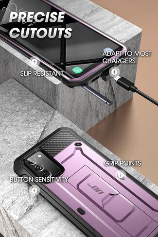 SUPCASE Unicorn Beetle Pro Series Case for Samsung Galaxy Note 20 Ultra (2020 Release), Full-Body Rugged Holster & Kickstand Without Built-In Screen Protector (Metallic Red) in Kuwait