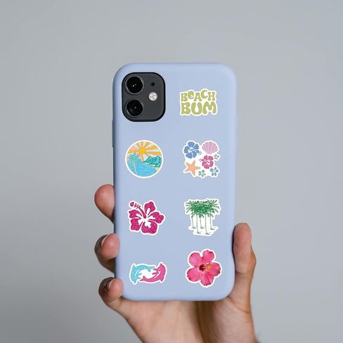 61 قطعة من ملصقات الفينيل المقاومة للماء لفتاة جوز الهند اللطيفة الكرتونية على الجدران وزجاجة المياه وحقيبة الهاتف ودراجة نارية للأطفال والبالغين والمراهقين وأعياد الميلاد والهالوين وديكور الحفلات in Kuwait